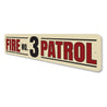 Fire Patrol Number Sign Aluminum Sign