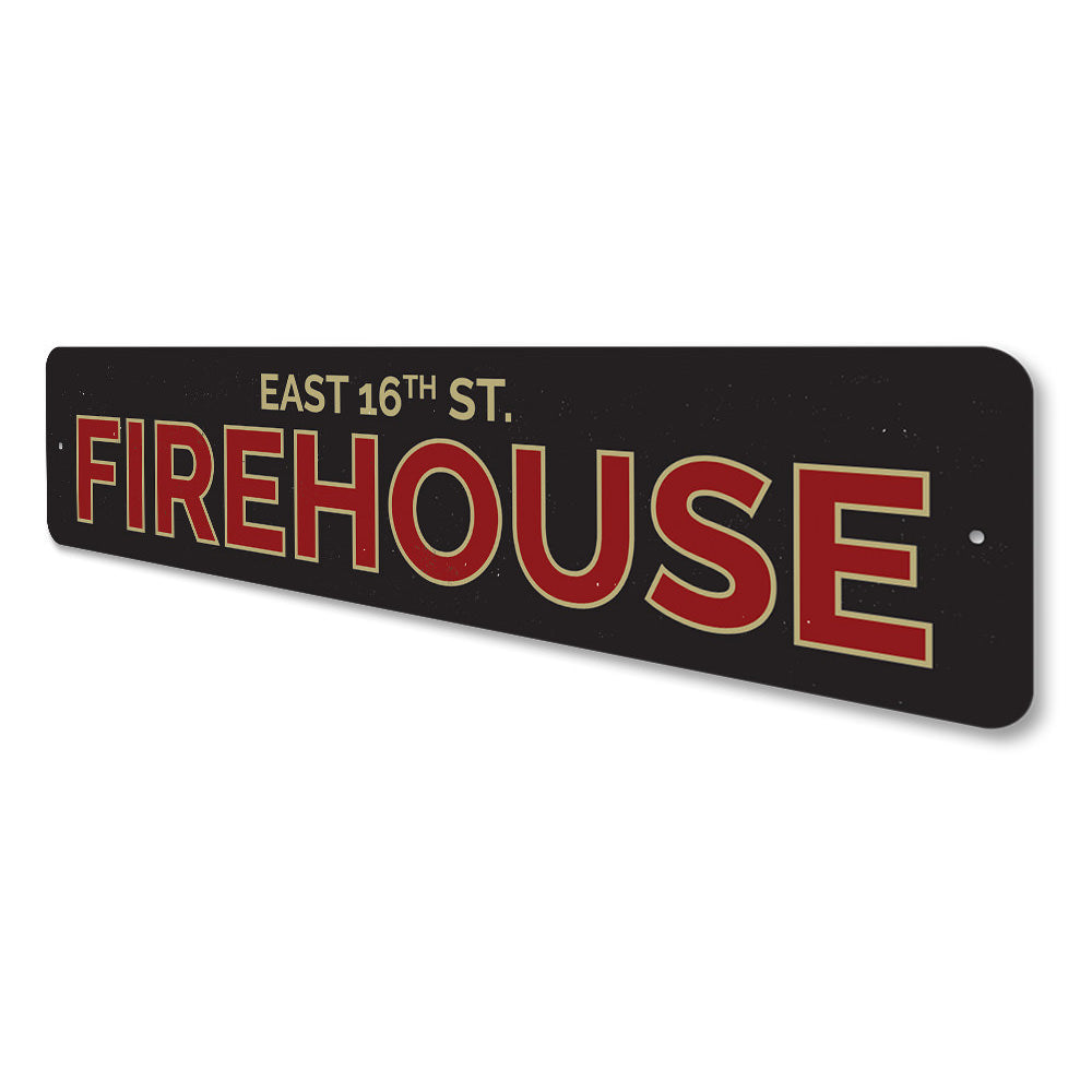 Firehouse Street Name Sign Aluminum Sign