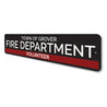 Town Volunteer Fire Department Sign Aluminum Sign