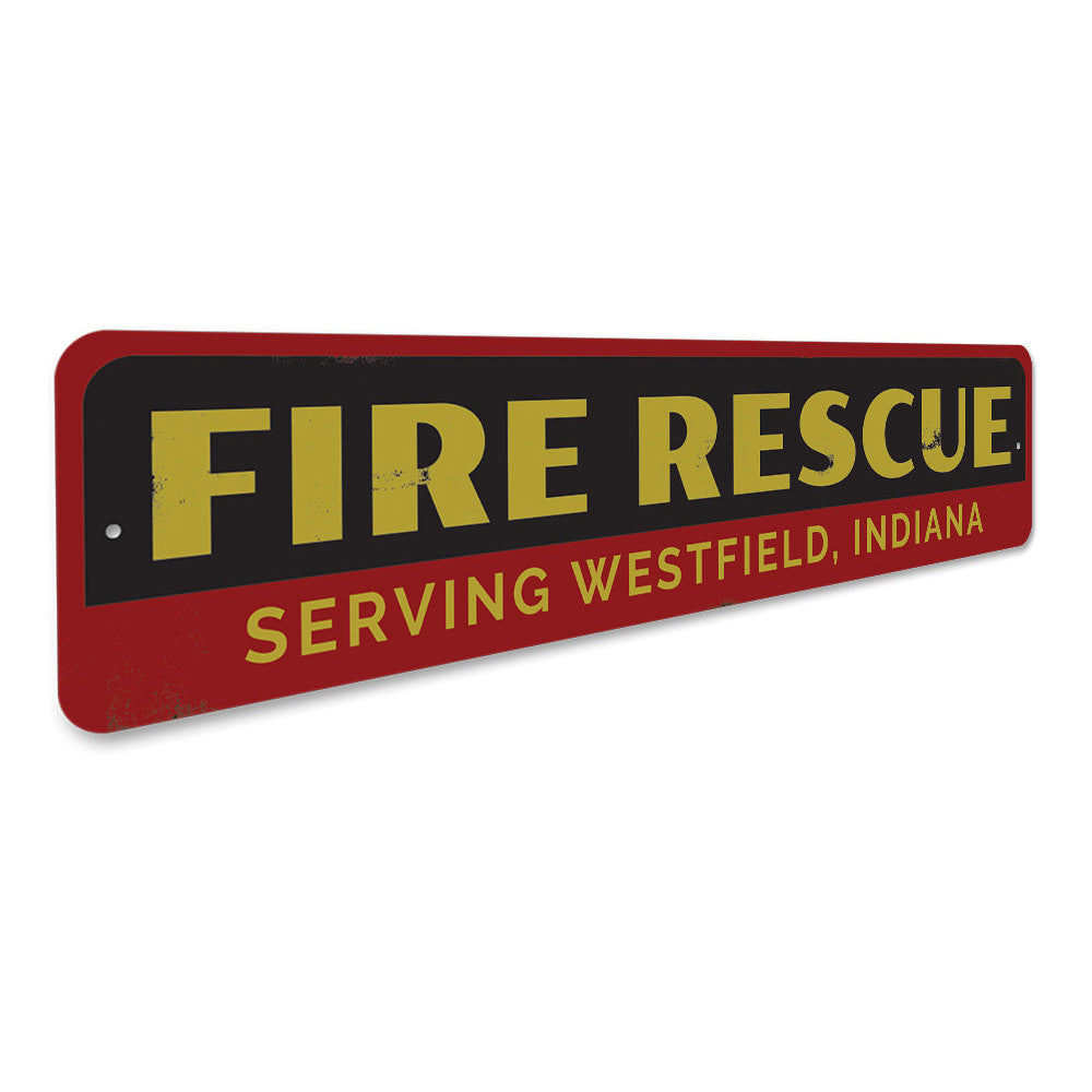 Fire Rescure Sign Fire Rescue Sign – Lizton Sign Shop