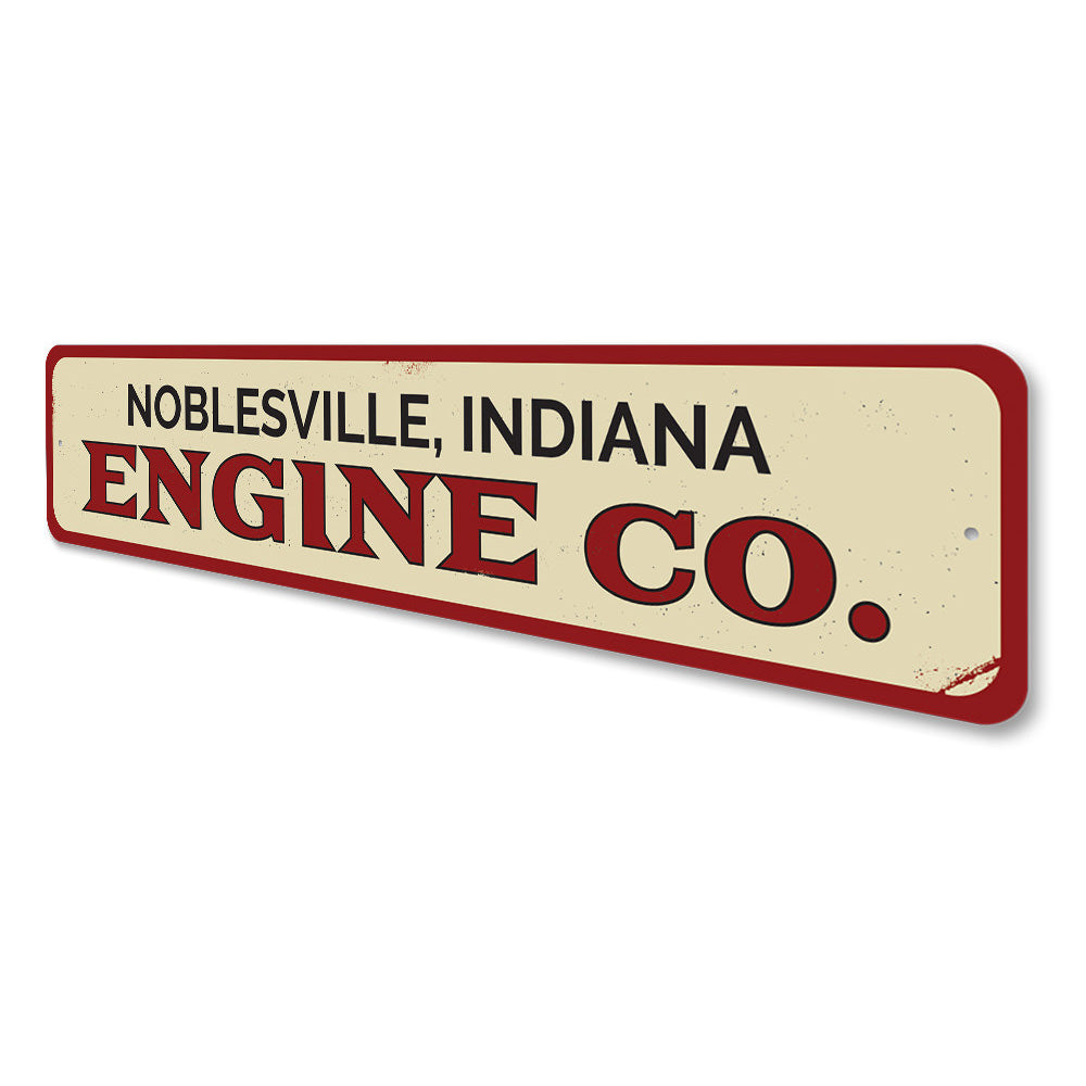 Engine Company Sign Aluminum Sign
