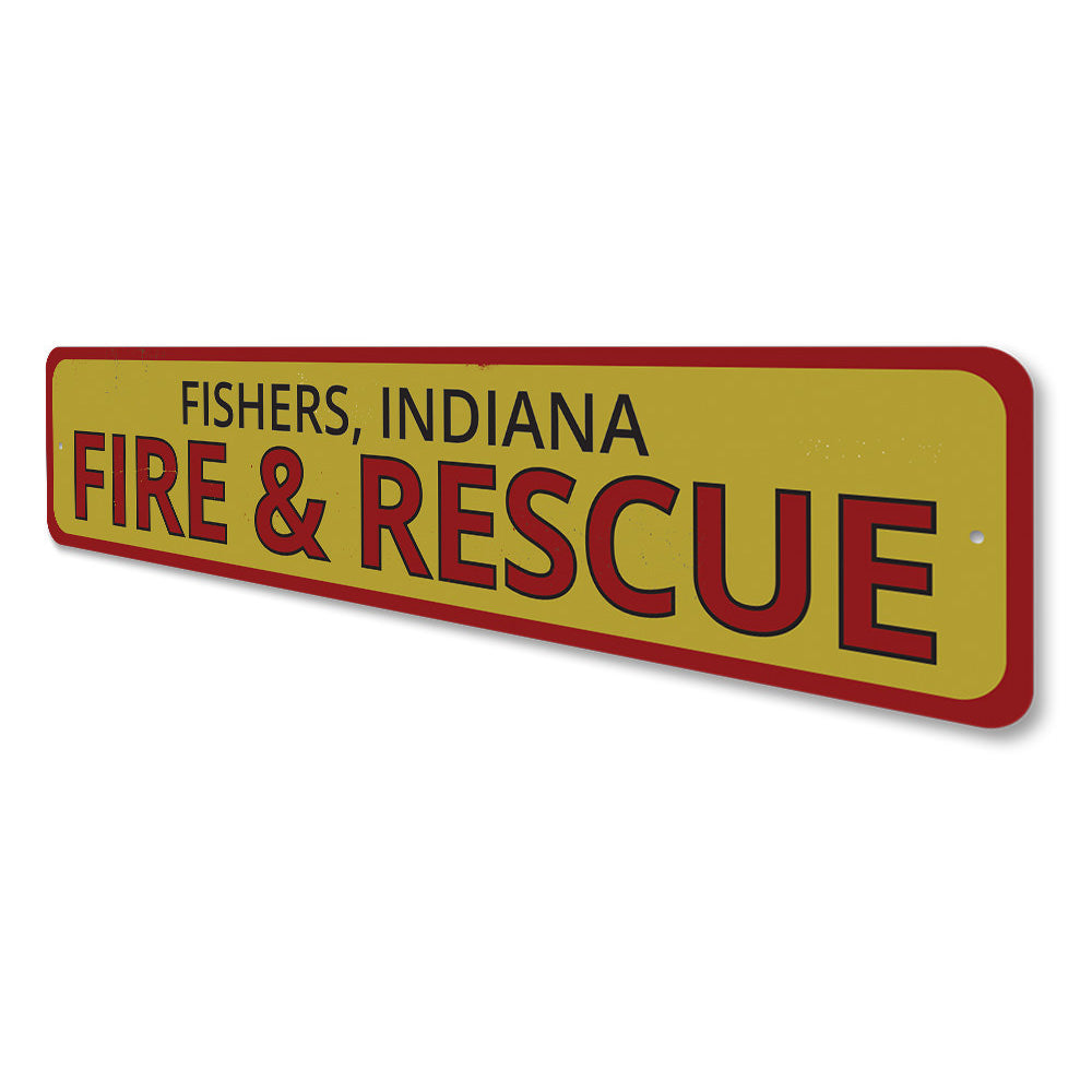 Fire & Rescue Location Sign Aluminum Sign