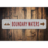 Boundary Canoe And Kayak Waters Sign