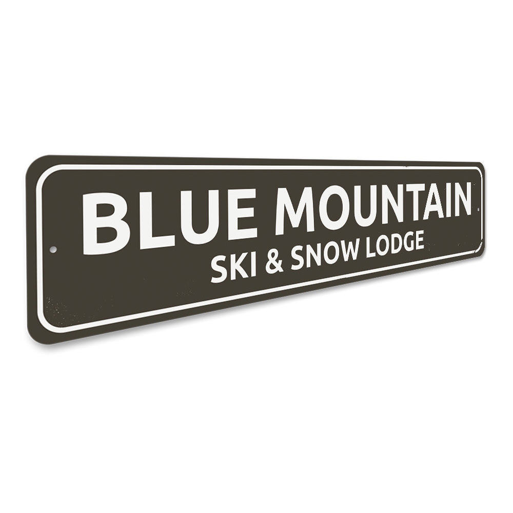 Ski & Snow Lodge Sign Aluminum Sign