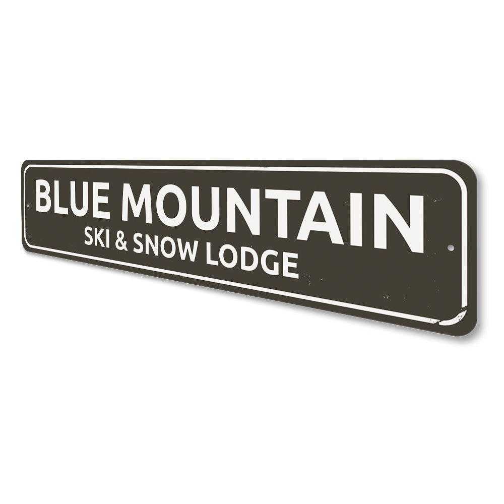 Ski & Snow Lodge Sign Aluminum Sign