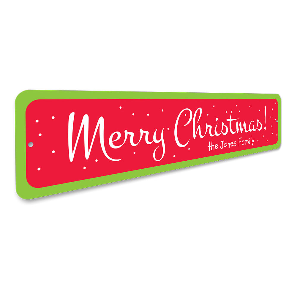 Christmas Snow Sign Aluminum Sign