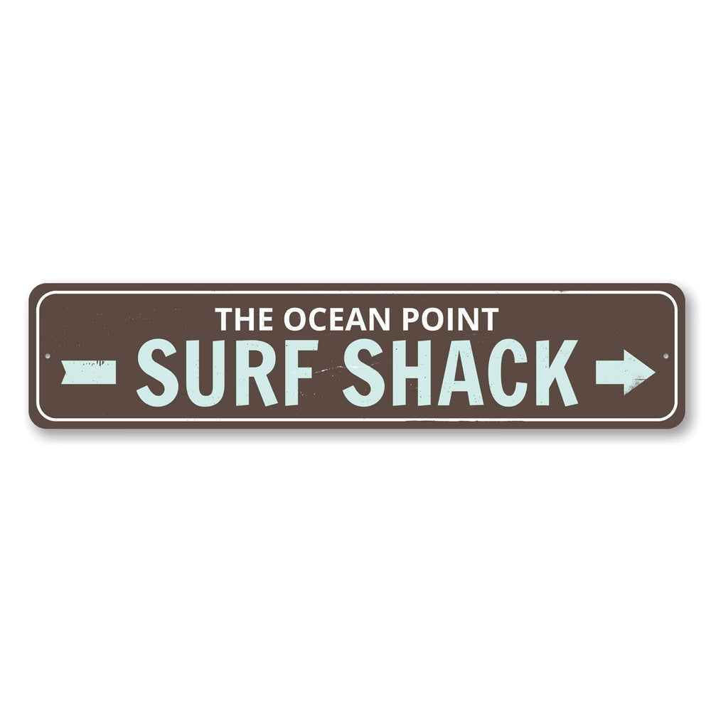 Surf Shack Arrow Sign Aluminum Sign