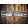 Surf Shack Arrow Sign Aluminum Sign