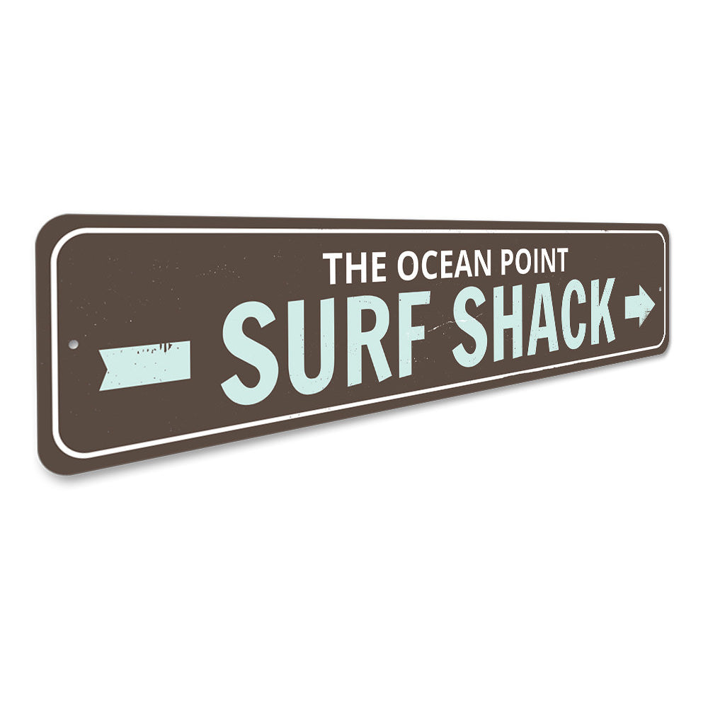 Surf Shack Arrow Sign Aluminum Sign