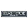 Beach House Street Name Sign Aluminum Sign