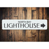 Lighthouse Arrow Sign Aluminum Sign