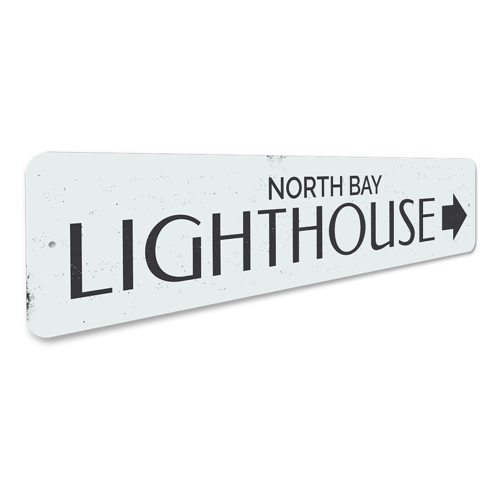 Lighthouse Arrow Sign Aluminum Sign