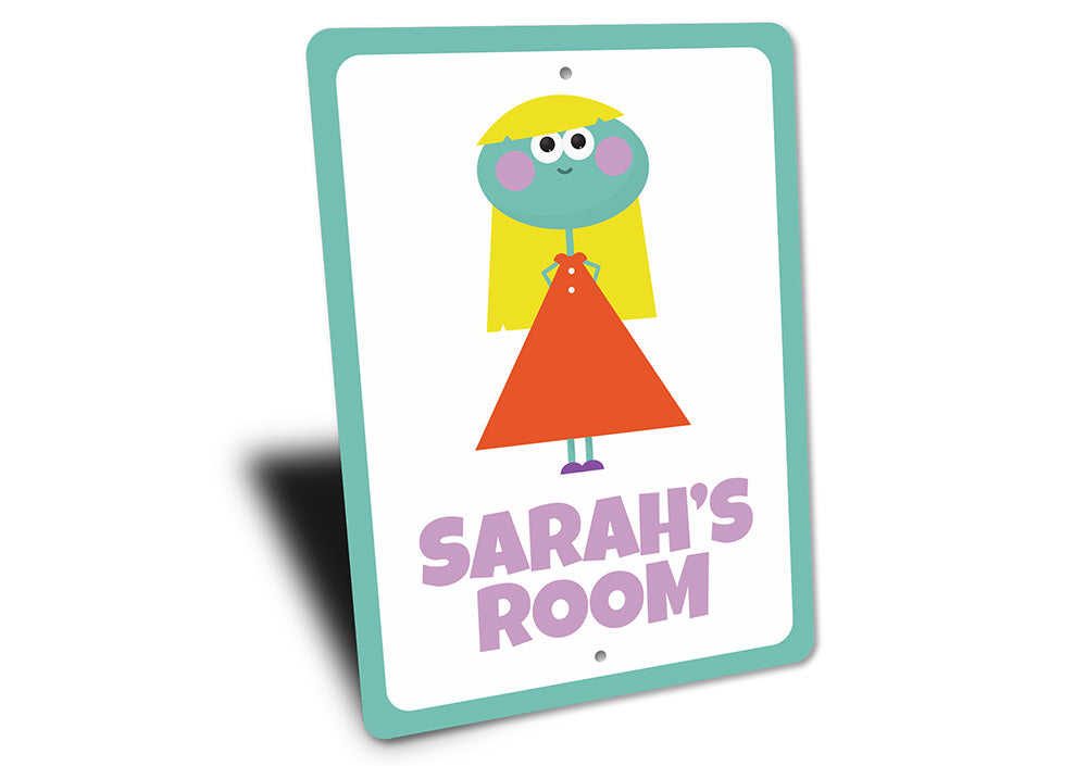 Girl Room Alien Character Sign