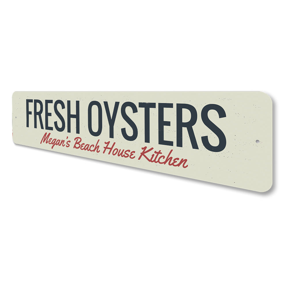 Fresh Oysters Sign Aluminum Sign