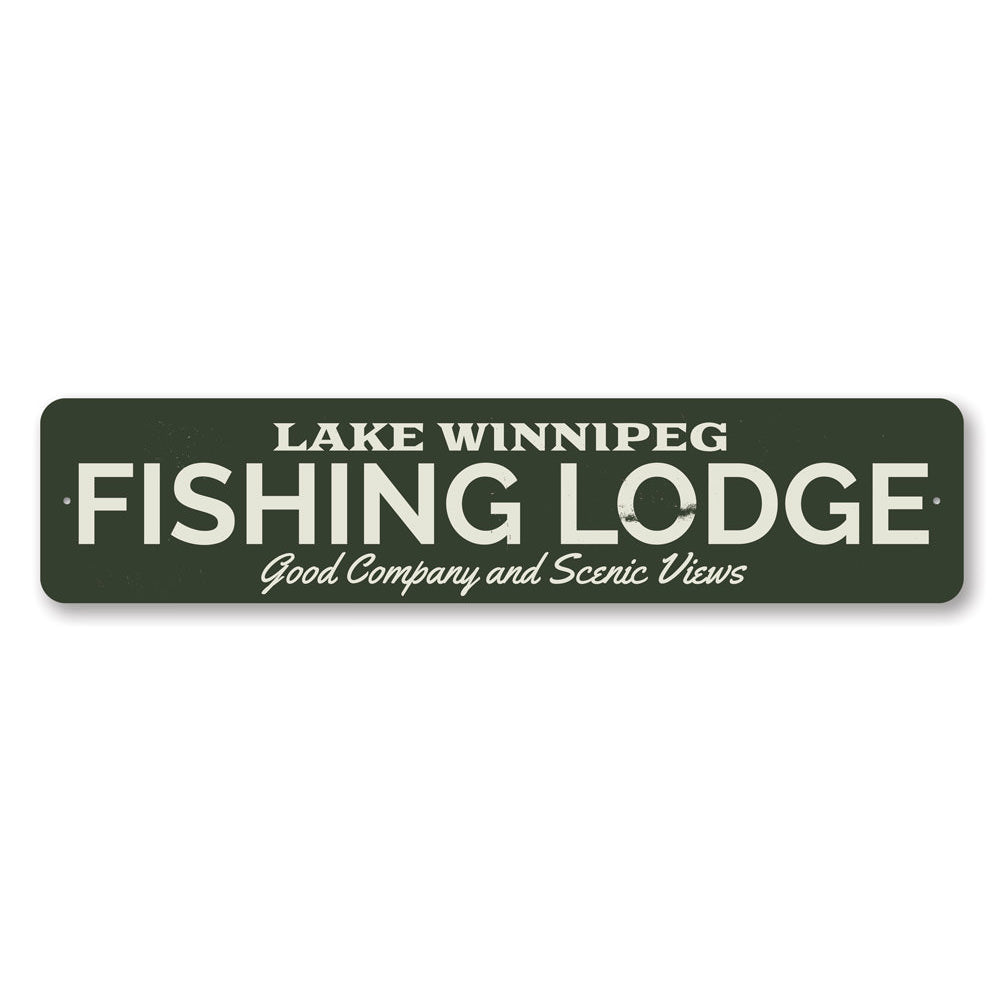 Fishing Lodge Sign Aluminum Sign