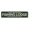 Fishing Lodge Sign Aluminum Sign