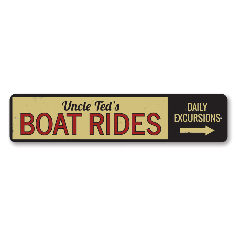 Boat Rides Directional Sign – Lizton Sign Shop