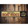 Boat Rides Directional Sign Aluminum Sign
