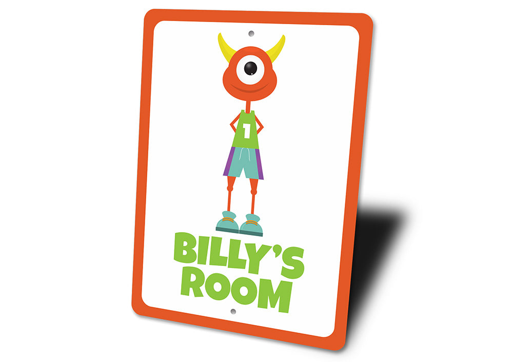 One Eyed Alien Character Sign