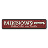 Minnows Sign Aluminum Sign