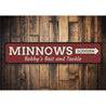 Minnows Sign Aluminum Sign