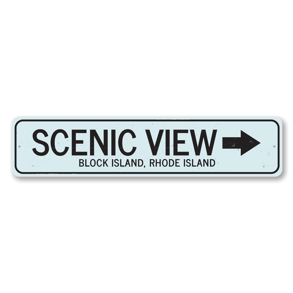 Scenic View Sign Aluminum Sign
