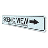 Scenic View Sign Aluminum Sign