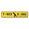 T Rex Crossing Sign Aluminum Sign
