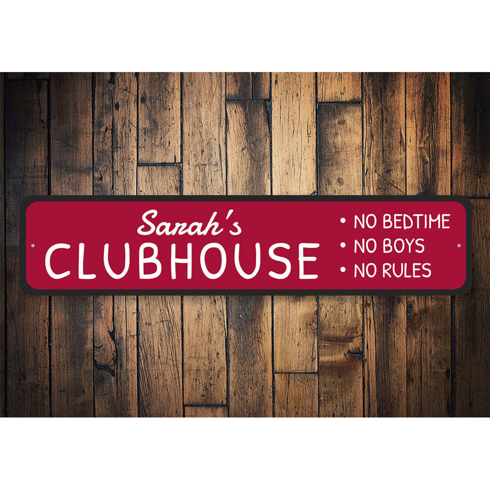 Kids Clubhouse Sign Aluminum Sign