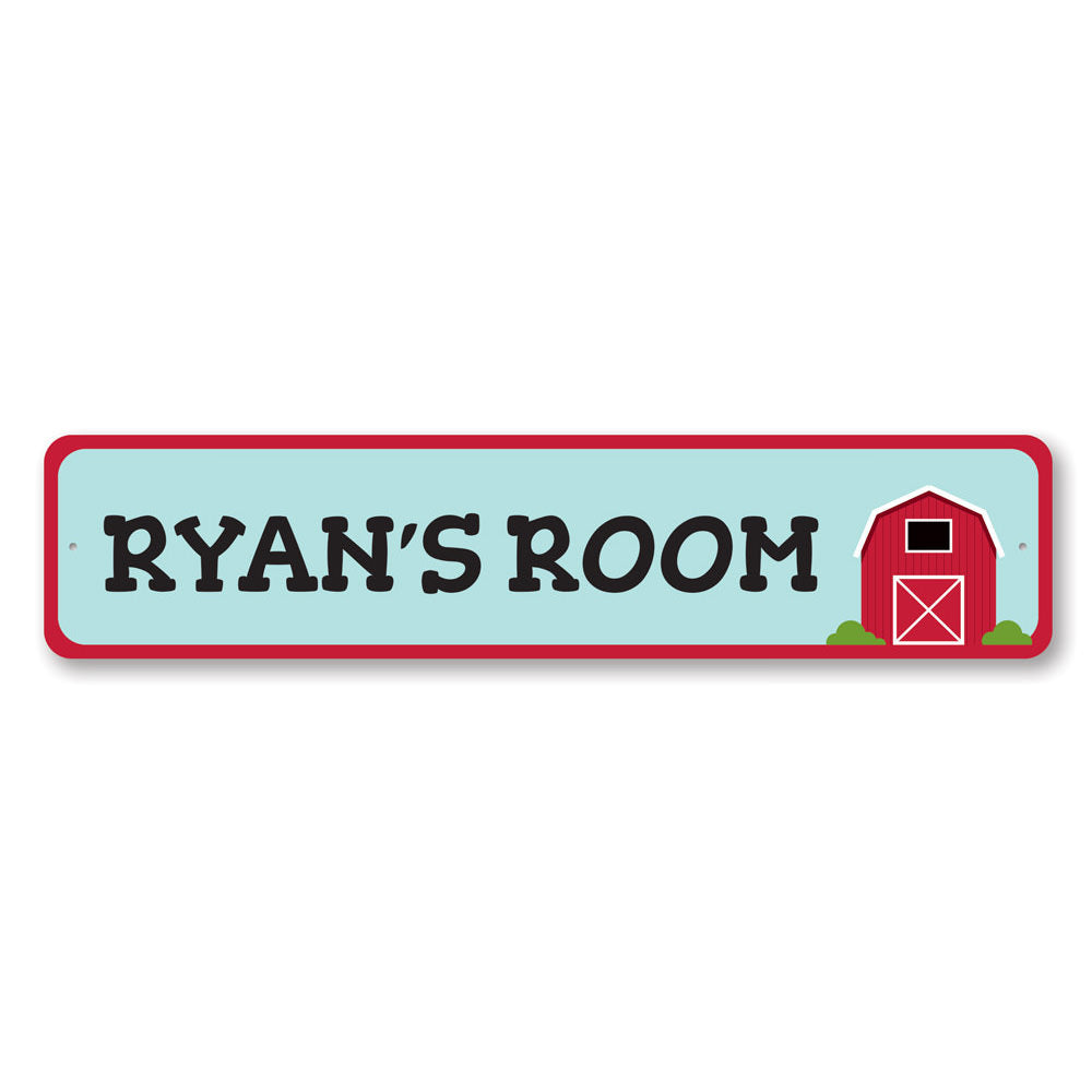 Barn Room Sign Aluminum Sign