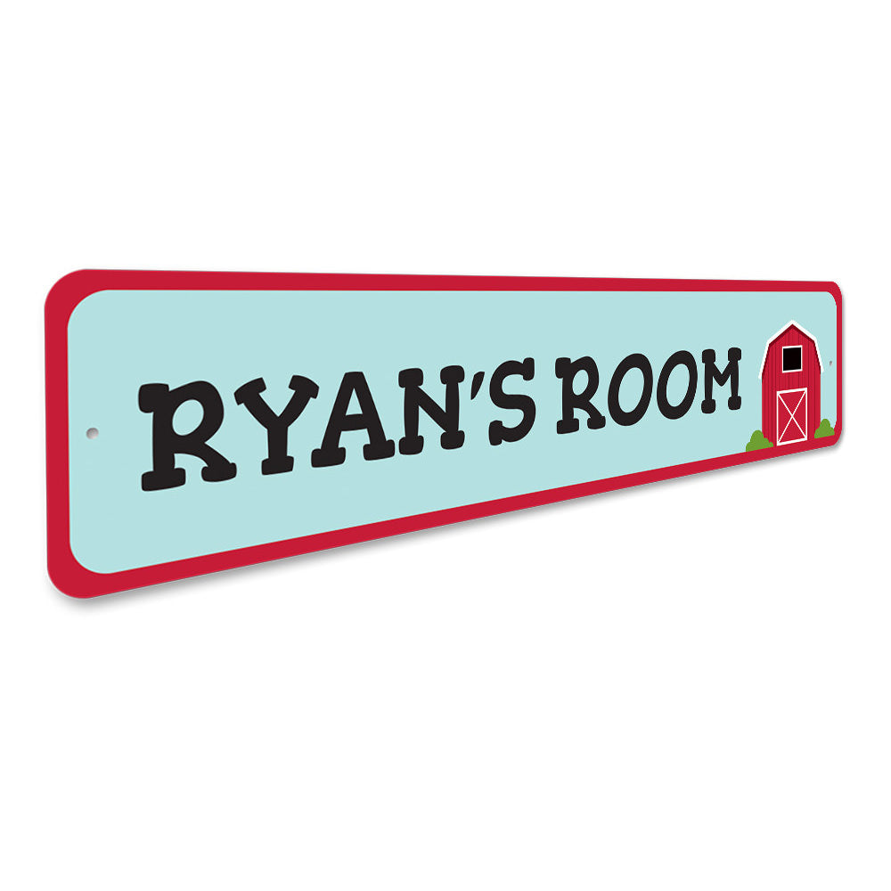 Barn Room Sign Aluminum Sign