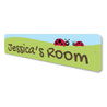 Ladybug Kids Room Sign Aluminum Sign