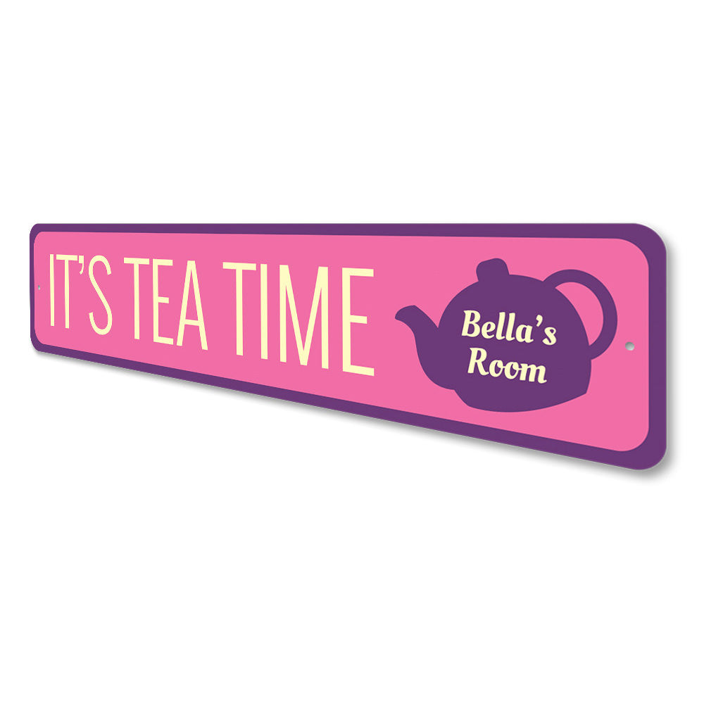 Tea Time Sign Aluminum Sign