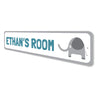 Elephant Playroom Sign Aluminum Sign