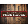 Tree House Sign Aluminum Sign