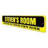 Enter At Your Own Risk Sign Aluminum Sign