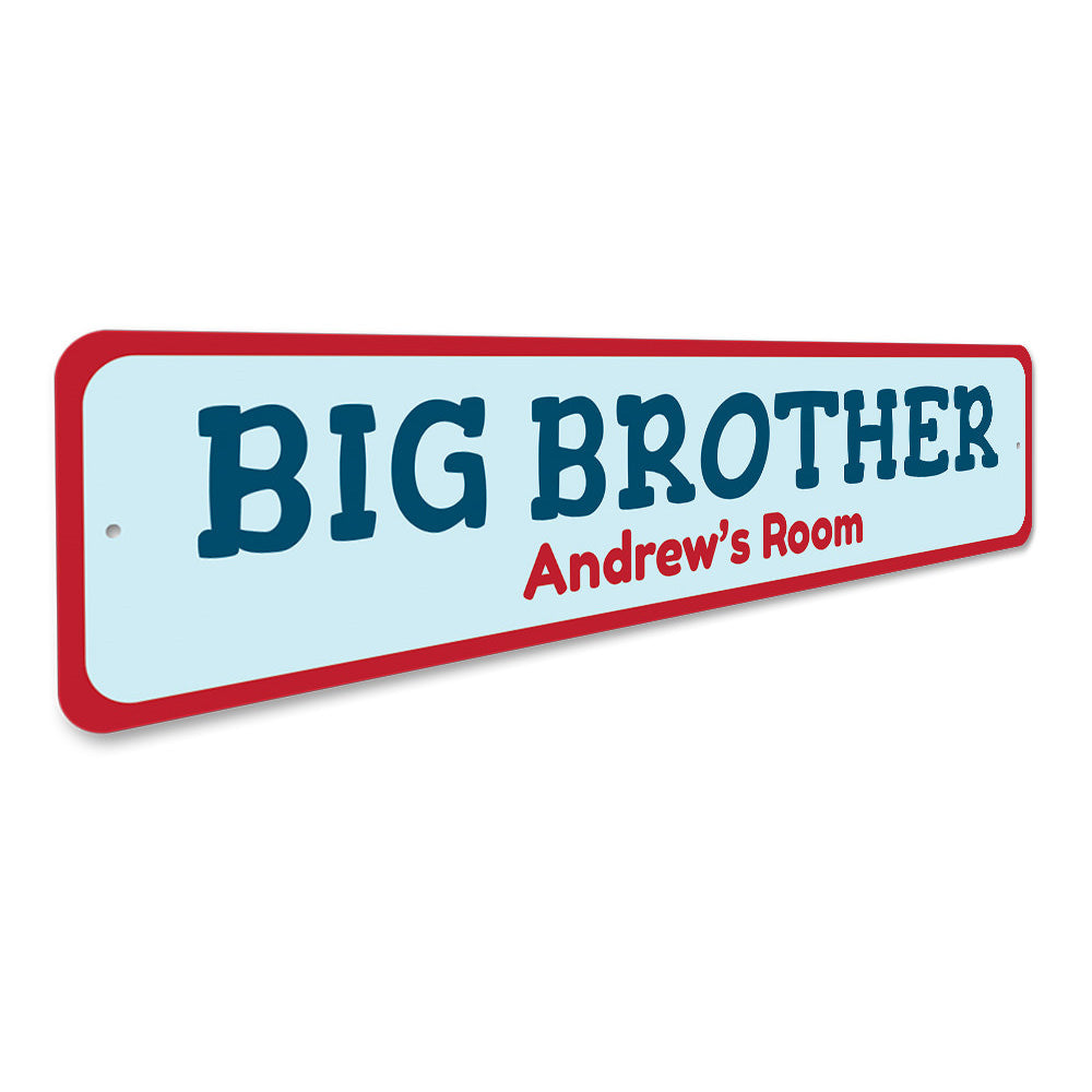 Big Brothers Room Sign Aluminum Sign
