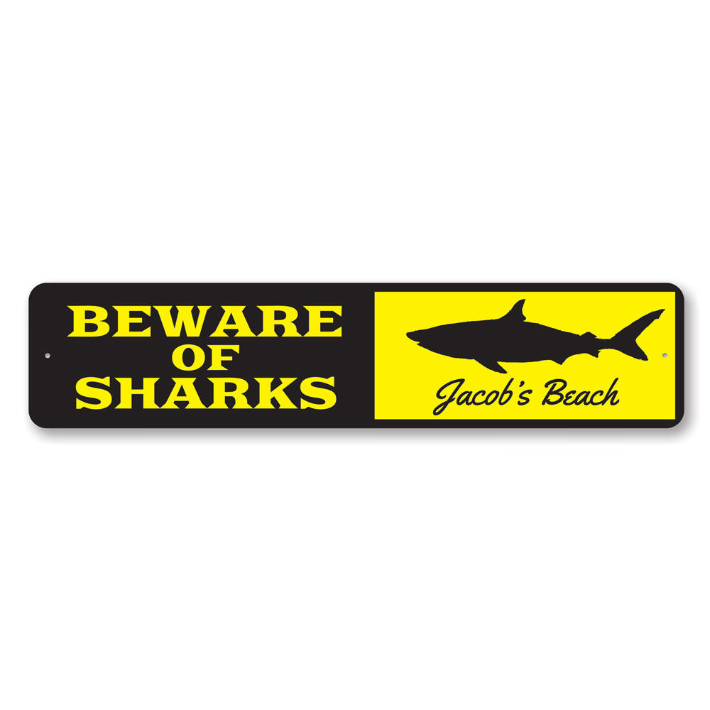Shark Sign Aluminum Sign
