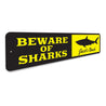 Shark Sign Aluminum Sign