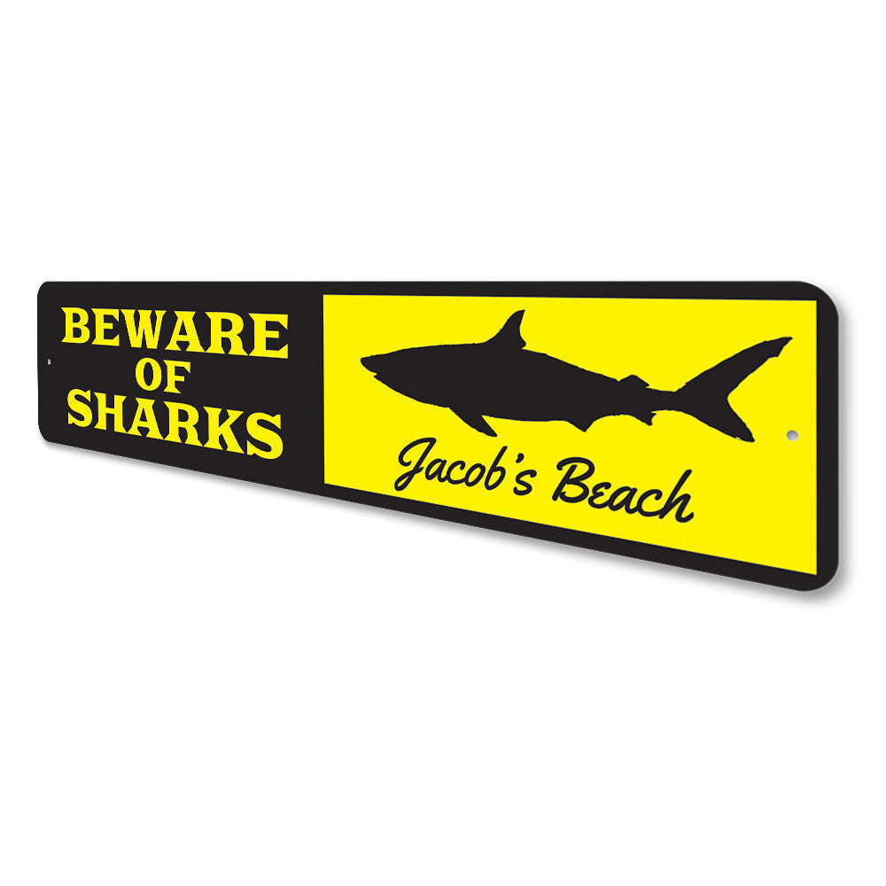 Shark Sign Aluminum Sign