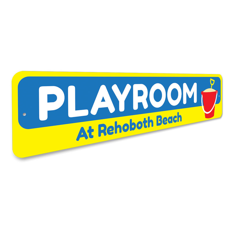 Beach Playroom Sign Aluminum Sign