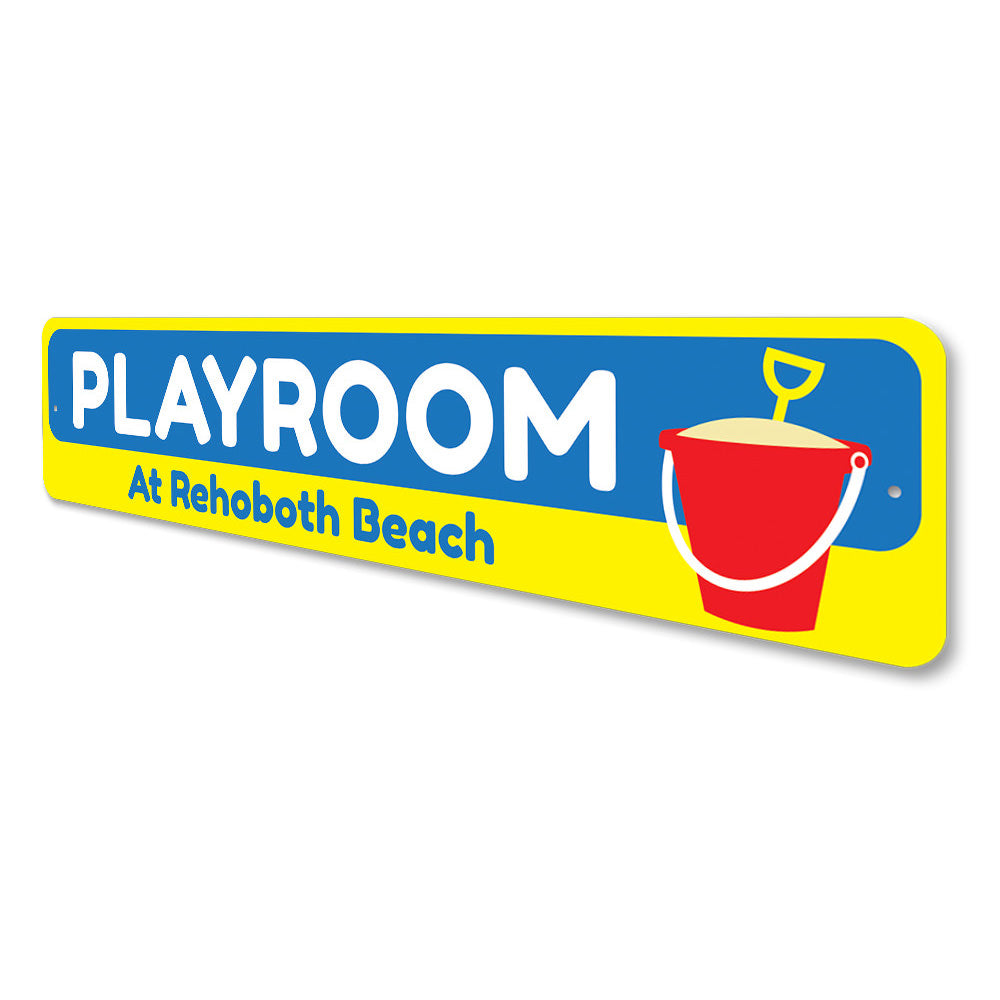 Beach Playroom Sign Aluminum Sign