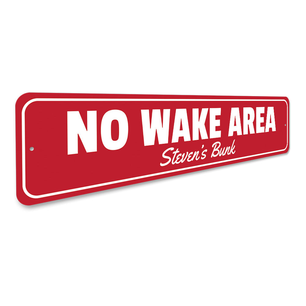 No Wake Area Sign Aluminum Sign