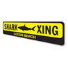 Shark Crossing Sign Aluminum Sign
