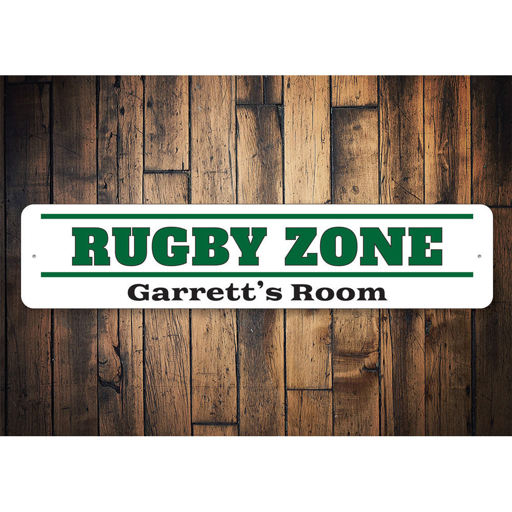 Rugby Zone Sign Aluminum Sign