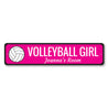 Volleyball Girl Sign Aluminum Sign