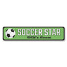 Soccer Star Sign Aluminum Sign