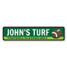 Football Players Only Turf Sign Aluminum Sign