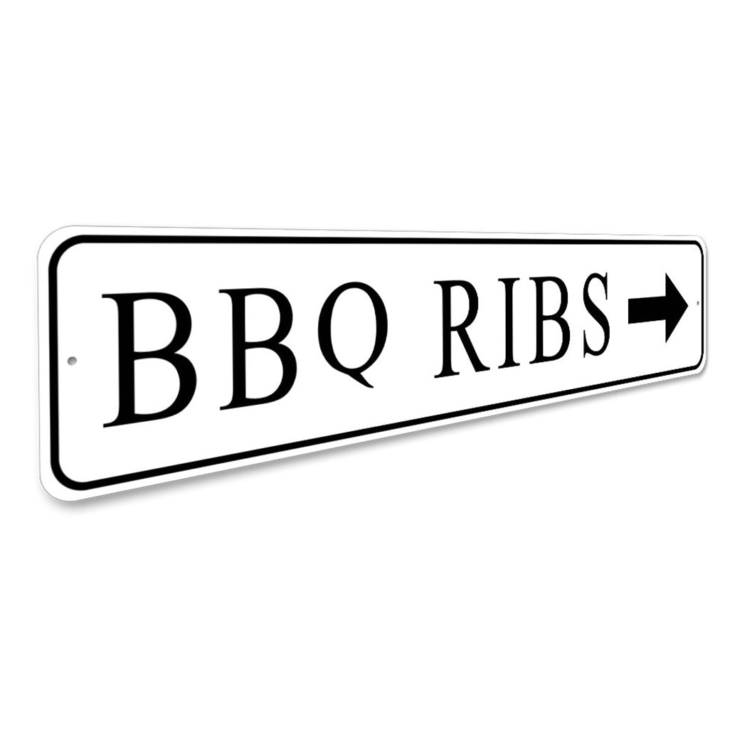Bbq Ribs Arrow Sign – Lizton Sign Shop