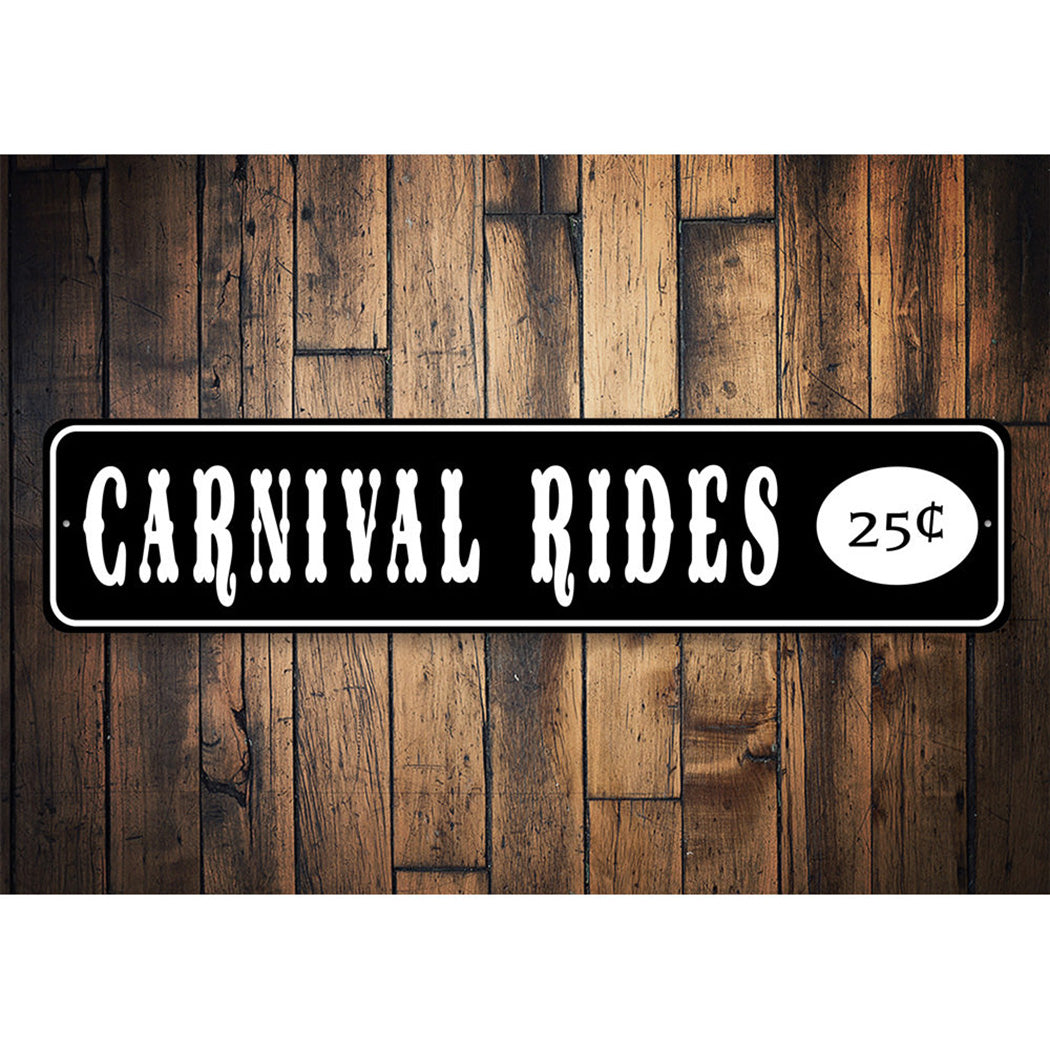 Cool Rides Sign Vintage Carnival Ride Signs
